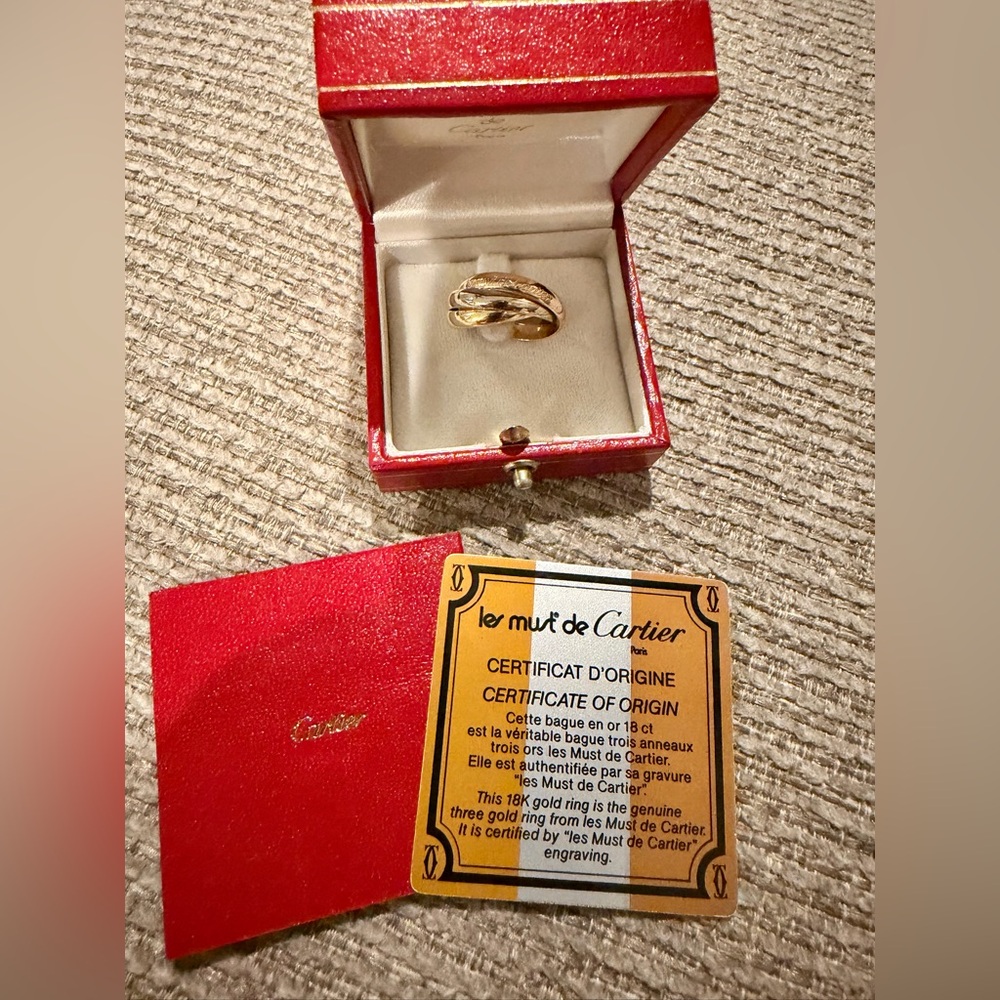 🔴SOLD🔴 Cartier Trinity Ring Vintage Sz 51